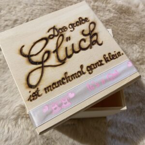 Erinnerungsbox aus Holz    5650