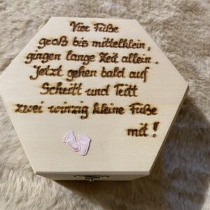 Erinnerungsbox aus Holz  5652